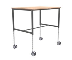 Ergonomiska vagnar Rullbord, ställbart i höjd