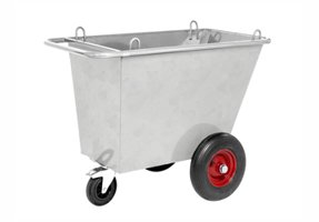 Avfallshantering Rostfri avfallsvagn 400 L